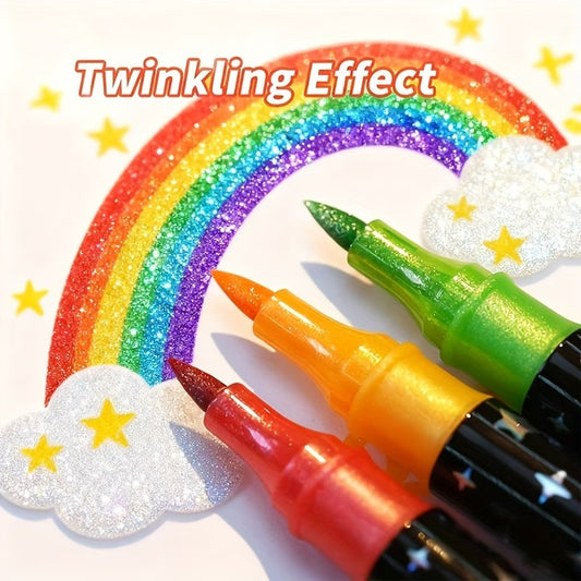 glitter markers