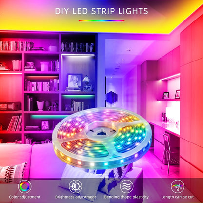 44 Key RGB LED Strip Light with Remote – USB Flexible LED Tape