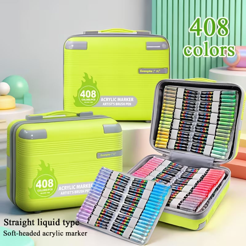 Premium Acrylic Paint Brush Markers – Soft & Flexible Brush Tips