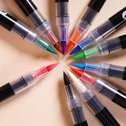 Premium Acrylic Paint Brush Markers – Soft & Flexible Brush Tips