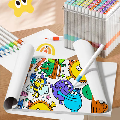 Acrylic Markers Brush Tip For Adults & KIds 12 to 120 pcs | Multi-Surface Pens | Non-toxic | Black Case Pack