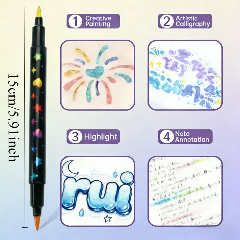 glitter markers