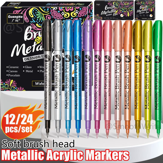metallic markers