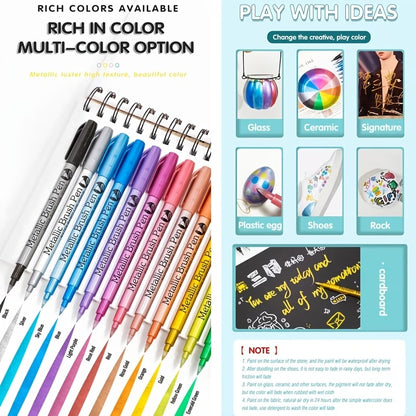 metallic markers