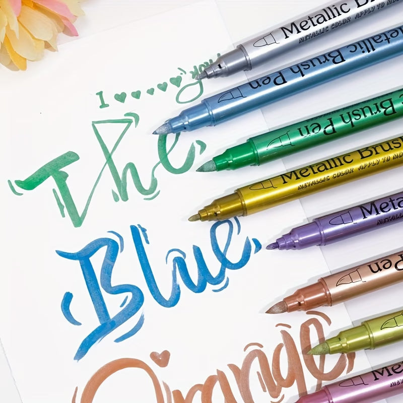 metallic markers