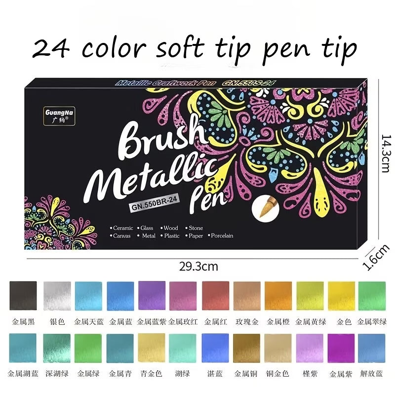 metallic markers